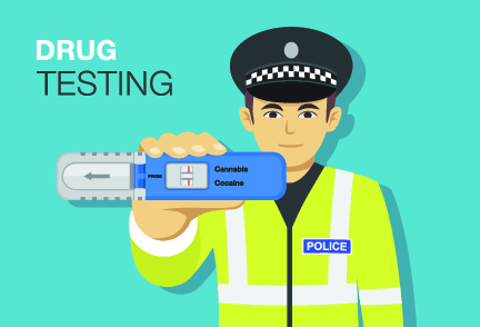 Yes, the use of drug tests at roadblocks is becoming more common, although usually saliva