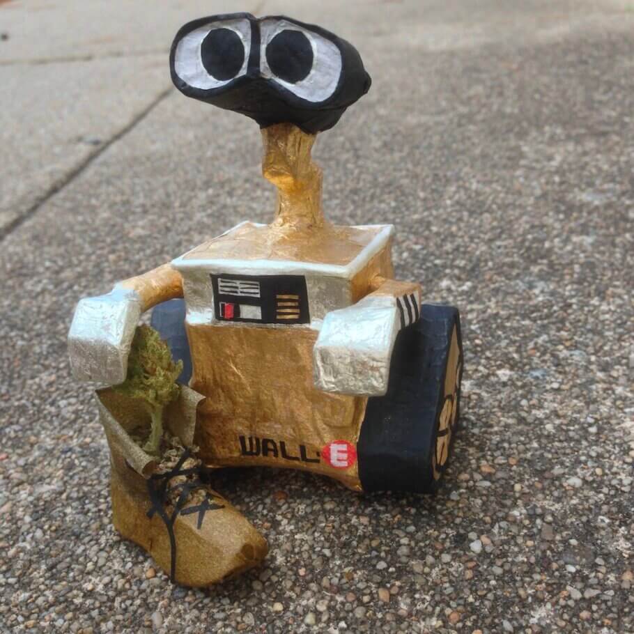 Some joints are so elaborate that it's almost a pity to smoke them; as is the case with this one in the shape of Wall-E